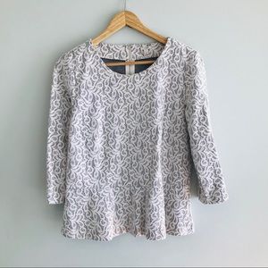 J.Crew - Lace Flare Blouse